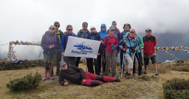 Nasza grupa na treku pod Everest