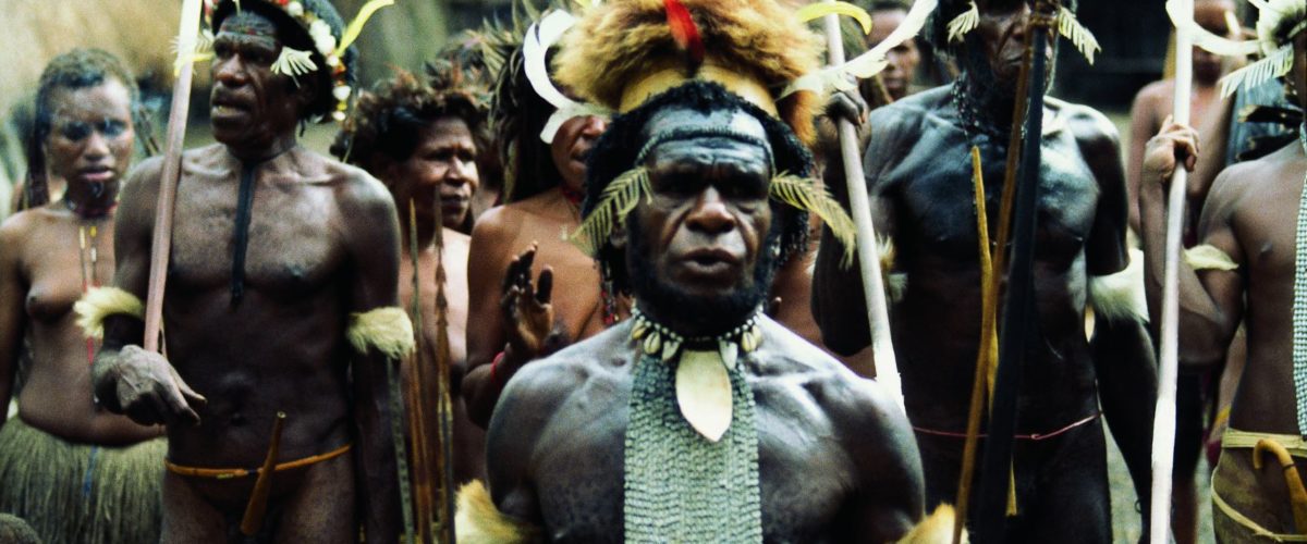Papuasi z plemienia Dani , rok 1999 fot. Jerzy Kostrzewa